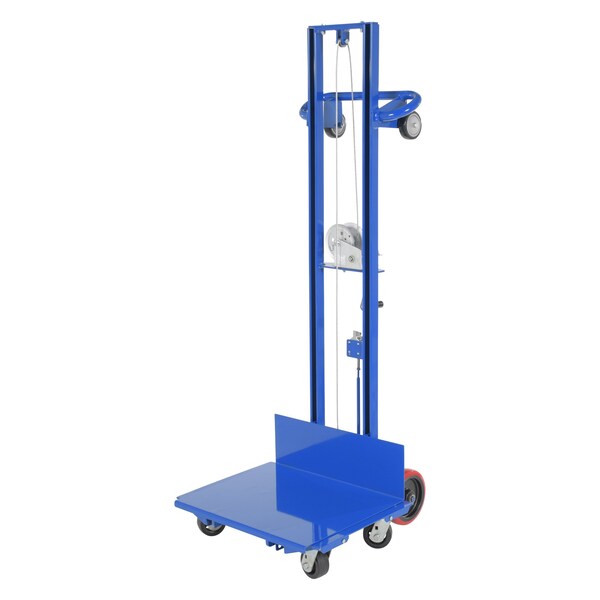 Steel Lite Load Lift w/Winch, Swivel Casters, and Manual Floor Lock